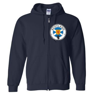 Cool Scotland Flag Full Zip Hoodie