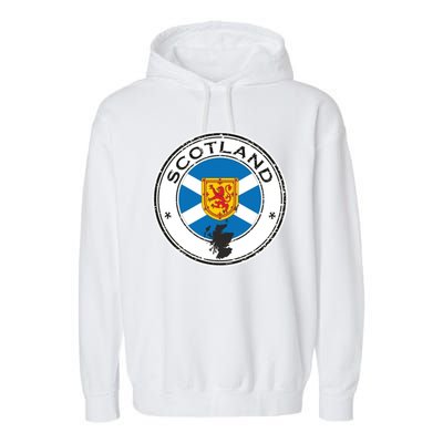 Cool Scotland Flag Garment-Dyed Fleece Hoodie