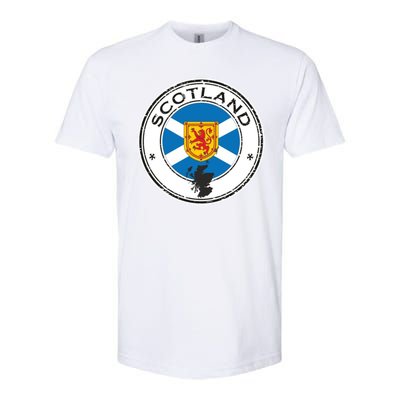 Cool Scotland Flag Softstyle CVC T-Shirt