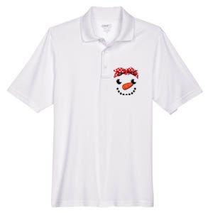 Cutest Snowman Face Christmas Costume Xmas Men's Origin Performance Piqué Polo