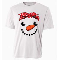 Cutest Snowman Face Christmas Costume Xmas Cooling Performance Crew T-Shirt