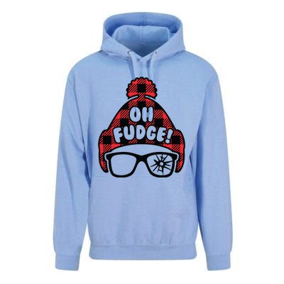 Christmas Sweatshirt Funny Christmas Oh Fudge Unisex Surf Hoodie