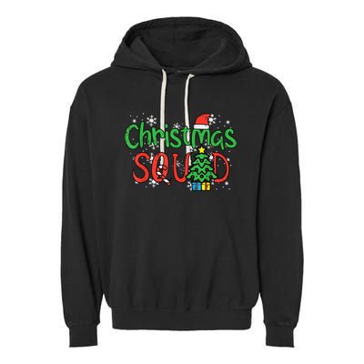 Christmas Squad Family Xmas Crew  Wo Boy Girls Kid Garment-Dyed Fleece Hoodie