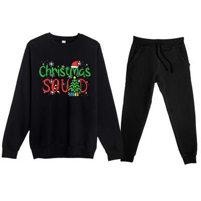 Christmas Squad Family Xmas Crew  Wo Boy Girls Kid Premium Crewneck Sweatsuit Set