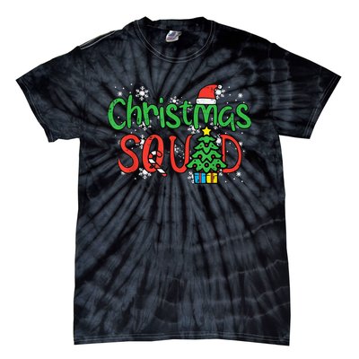 Christmas Squad Family Xmas Crew  Wo Boy Girls Kid Tie-Dye T-Shirt