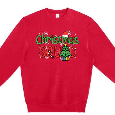 Christmas Squad Family Xmas Crew  Wo Boy Girls Kid Premium Crewneck Sweatshirt