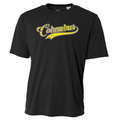 Columbus Soccer Fan Vintage Cooling Performance Crew T-Shirt