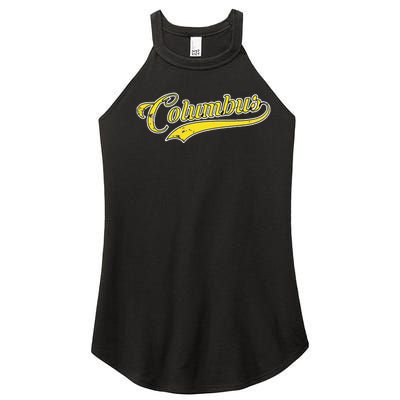 Columbus Soccer Fan Vintage Women’s Perfect Tri Rocker Tank