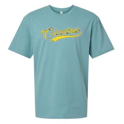 Columbus Soccer Fan Vintage Sueded Cloud Jersey T-Shirt