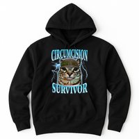 Circumcision Survivor Funny Oddly Specific Cat Meme Cats Hoodie