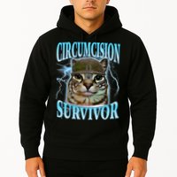 Circumcision Survivor Funny Oddly Specific Cat Meme Cats Hoodie