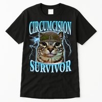 Circumcision Survivor Funny Oddly Specific Cat Meme Cats Tall T-Shirt