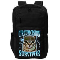 Circumcision Survivor Funny Oddly Specific Cat Meme Cats Impact Tech Backpack