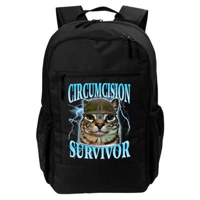 Circumcision Survivor Funny Oddly Specific Cat Meme Cats Backpack