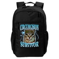 Circumcision Survivor Funny Oddly Specific Cat Meme Cats Backpack