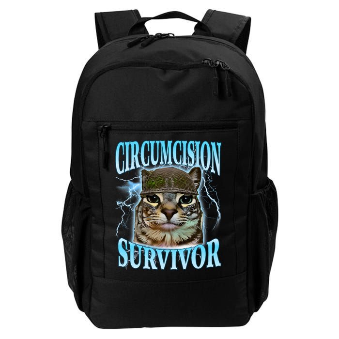 Circumcision Survivor Funny Oddly Specific Cat Meme Cats Backpack