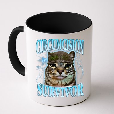 Circumcision Survivor Funny Oddly Specific Cat Meme Cats Mug