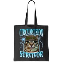 Circumcision Survivor Funny Oddly Specific Cat Meme Cats Bag