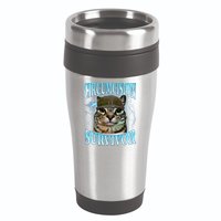 Circumcision Survivor Funny Oddly Specific Cat Meme Cats 16oz Travel Tumbler