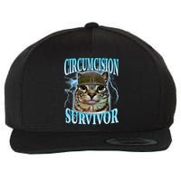 Circumcision Survivor Funny Oddly Specific Cat Meme Cats Wool Snapback Cap