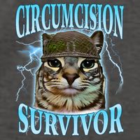 Circumcision Survivor Funny Oddly Specific Cat Meme Cats Vector Backpack