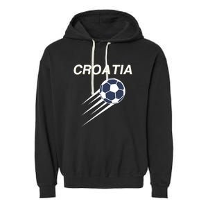 Croatia Soccer Football Croatian Garment-Dyed Fleece Hoodie