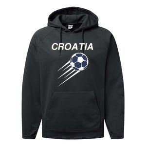 Croatia Soccer Football Croatian Performance Fleece Hoodie