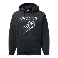 Croatia Soccer Football Croatian Performance Fleece Hoodie