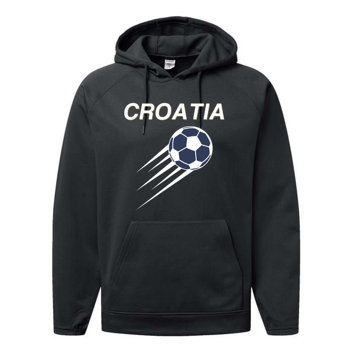 Croatia Soccer Football Croatian Performance Fleece Hoodie