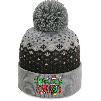 Christmas Squad Family Xmas Crew Women Boy Girls Kids The Baniff Cuffed Pom Beanie