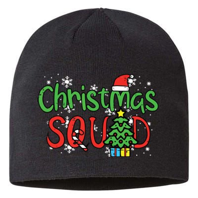 Christmas Squad Family Xmas Crew Women Boy Girls Kids Sustainable Beanie