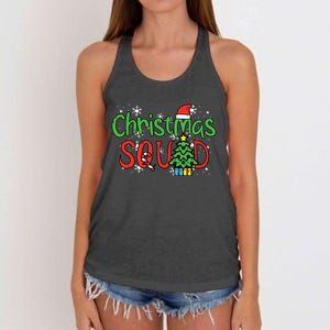 Christmas Squad Family Xmas Crew Women Boy Girls Kids Women's Knotted Racerback Tank