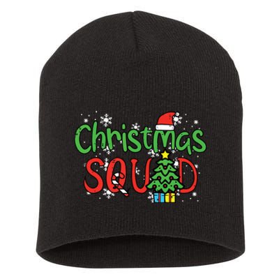 Christmas Squad Family Xmas Crew Women Boy Girls Kids Short Acrylic Beanie