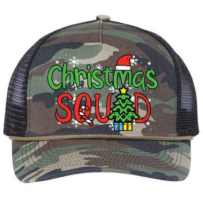 Christmas Squad Family Xmas Crew Women Boy Girls Kids Retro Rope Trucker Hat Cap