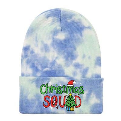 Christmas Squad Family Xmas Crew Women Boy Girls Kids Tie Dye 12in Knit Beanie