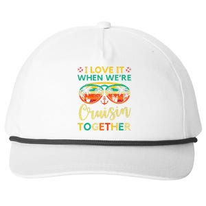 Cruise Ship Family Friends Matching Vacation  Snapback Five-Panel Rope Hat