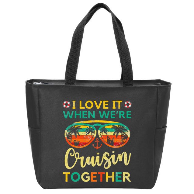 Cruise Ship Family Friends Matching Vacation  Zip Tote Bag