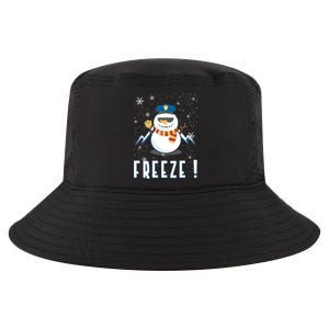 Cop Snow Freeze Police Navidad Police Police Officer Gift Cool Comfort Performance Bucket Hat