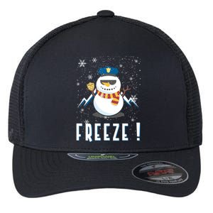 Cop Snow Freeze Police Navidad Police Police Officer Gift Flexfit Unipanel Trucker Cap