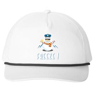 Cop Snow Freeze Police Navidad Police Police Officer Gift Snapback Five-Panel Rope Hat