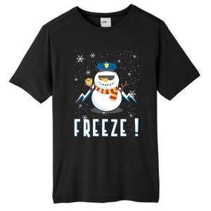 Cop Snow Freeze Police Navidad Police Police Officer Gift Tall Fusion ChromaSoft Performance T-Shirt