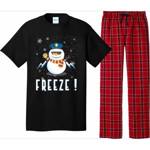 Cop Snow Freeze Police Navidad Police Police Officer Gift Pajama Set