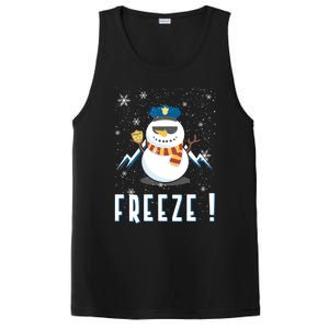 Cop Snow Freeze Police Navidad Police Police Officer Gift PosiCharge Competitor Tank