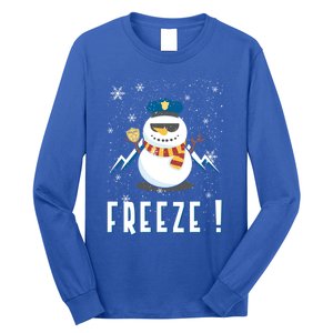 Cop Snow Freeze Police Navidad Police Police Officer Gift Long Sleeve Shirt