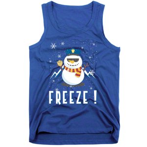 Cop Snow Freeze Police Navidad Police Police Officer Gift Tank Top