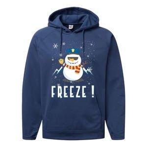 Cop Snow Freeze Police Navidad Police Police Officer Gift Performance Fleece Hoodie