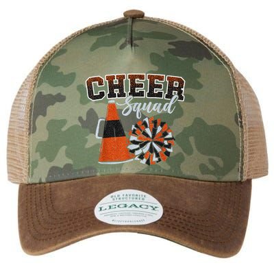 Cheer Squad Funny Cheerleader Cheerleading Orange Legacy Tie Dye Trucker Hat