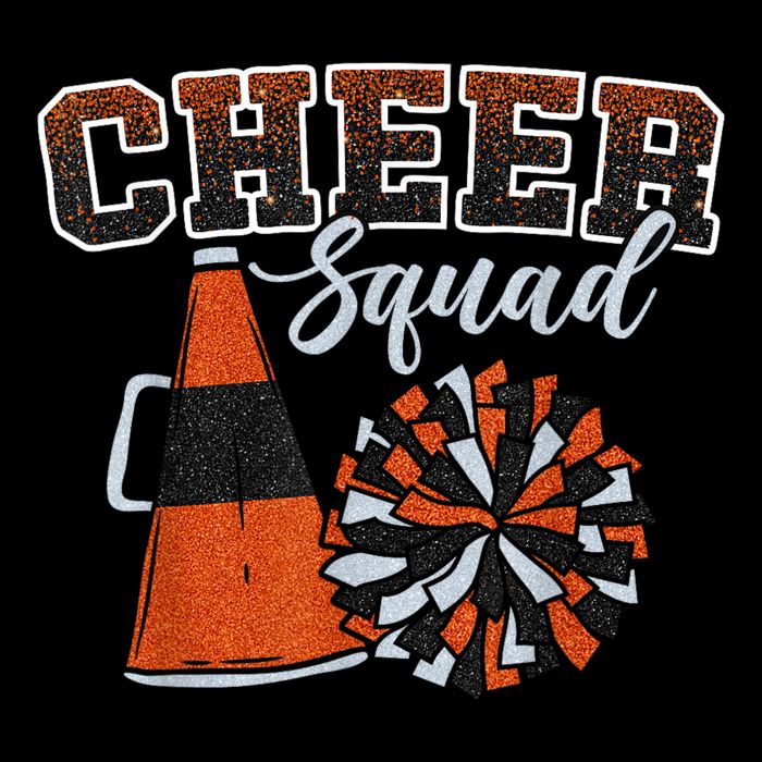 Cheer Squad Funny Cheerleader Cheerleading Orange Cooling Performance Crew T-Shirt