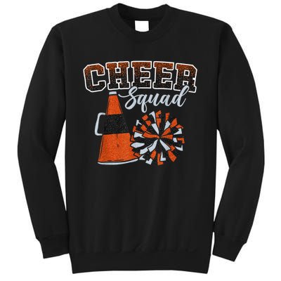 Cheer Squad Funny Cheerleader Cheerleading Orange Sweatshirt