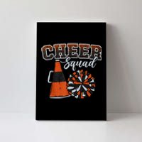 Cheer Squad Funny Cheerleader Cheerleading Orange Canvas